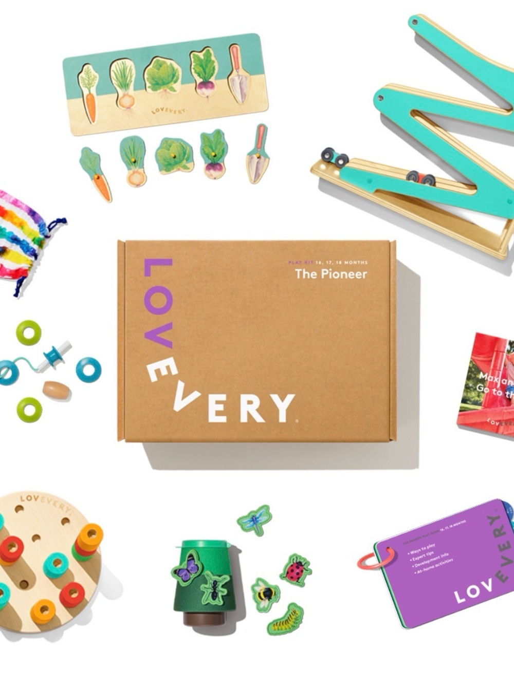 Lovevery The Pioneer Play Kit - Months 16-18 Complete Boxed Set